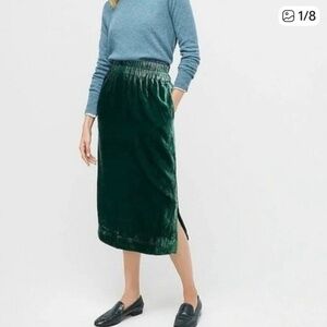 J Crew Velvet Skirt